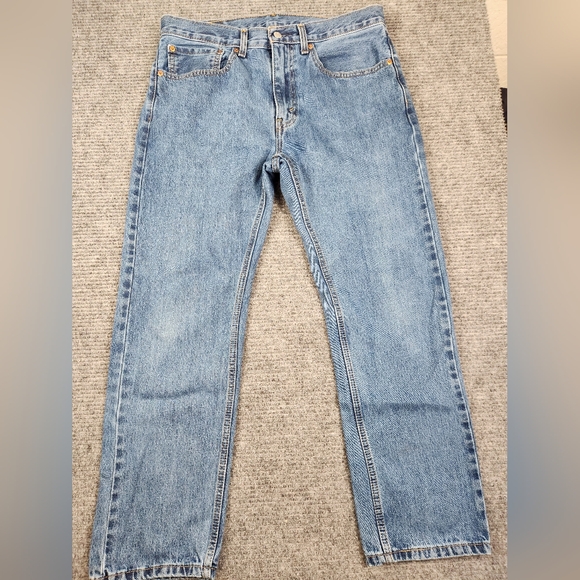 Levi's Other - Levi’s 505 Regular Fit Jeans Blue Medium Wash Straight Mens Size 34x30(28.5)